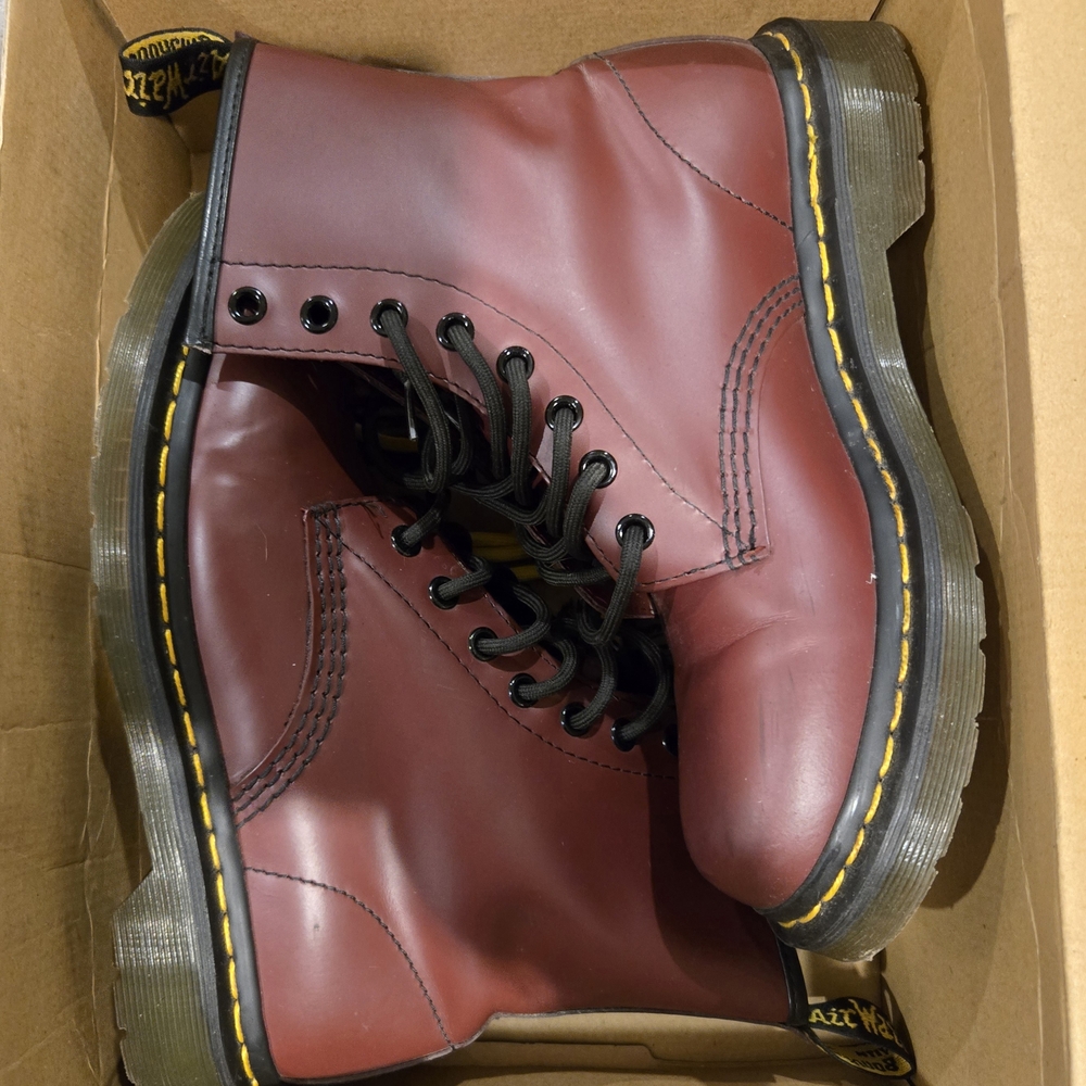Dr. Martens Women's 1460 W Cherry Red Boots